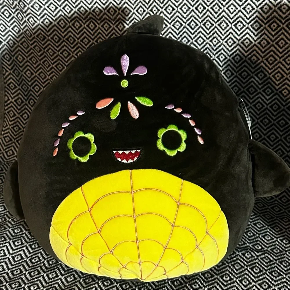 Squishmallows Dia De Los Muertos Tetero Dinosaur 11”, NWT & Oceana Tags damaged